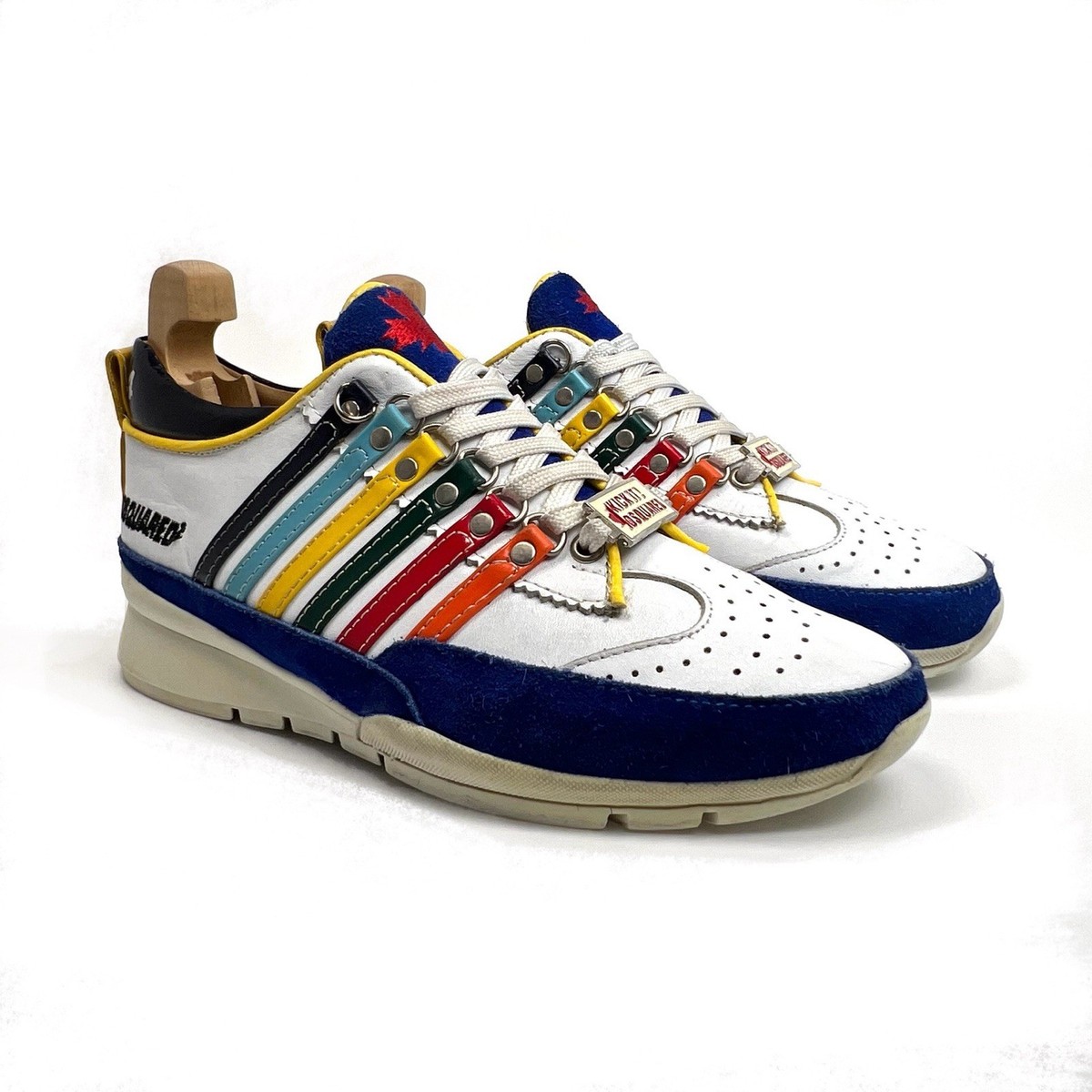 Dsquared 2 shoes White Kick It 1964 Mens Sneakers Size US 8 / Eu