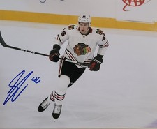 Louis Crevier Autographed Signed Chicago Blackhawks 8x10 Photo COA