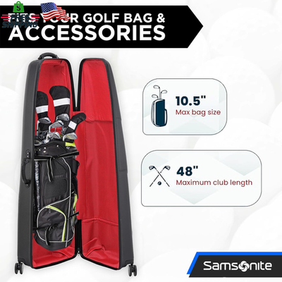 Samsonite Tour Classic Golf Hard Case Golf Travel Bag, Lightweight