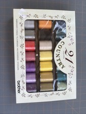 Brother Polyester Machine Embroidery Thread 300m 21 spools country Open Lot Set
