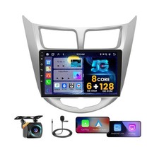 8Core 6 128G Android 15 Car Stereo for 2010-2016 Hyundai Accent Verna Solaris...