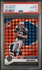 2021 Panini Mosaic 282 Tom Brady Red Mosaic PSA 10 - Color Match Low Pop: 23