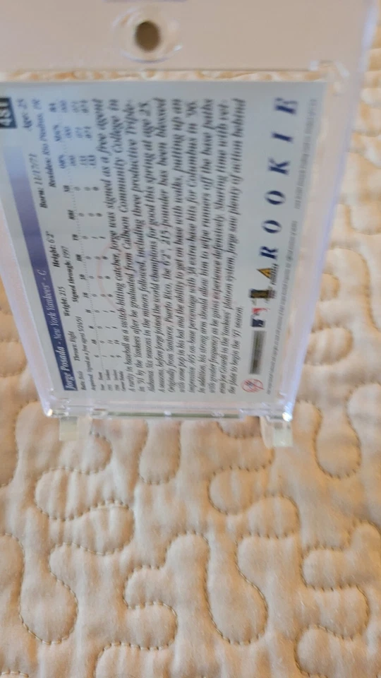 (2) КАРТОЧКИ ДЕБЮТАНТОВ JORGE POSADA NEW YORK YANKEES CATCHER ⚾️⚾️⚾️🔥🔥🔥HOT!! - Изображение 4 из 4