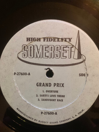 The Cinema Sound Stage Orchestra / Grand Prix und andere Rennklassiker / Vinyl - Bild 3 von 3