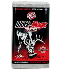 Deer Cane Black Magic Block Mineral Deer Attractant - Fast & Easy to Use All Yea