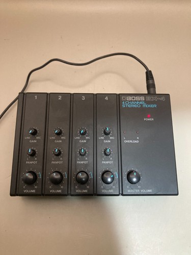 BOSS BX-4 4CHANNEL STEREO MIXER Tested Work From Japan - Picture 1 of 11