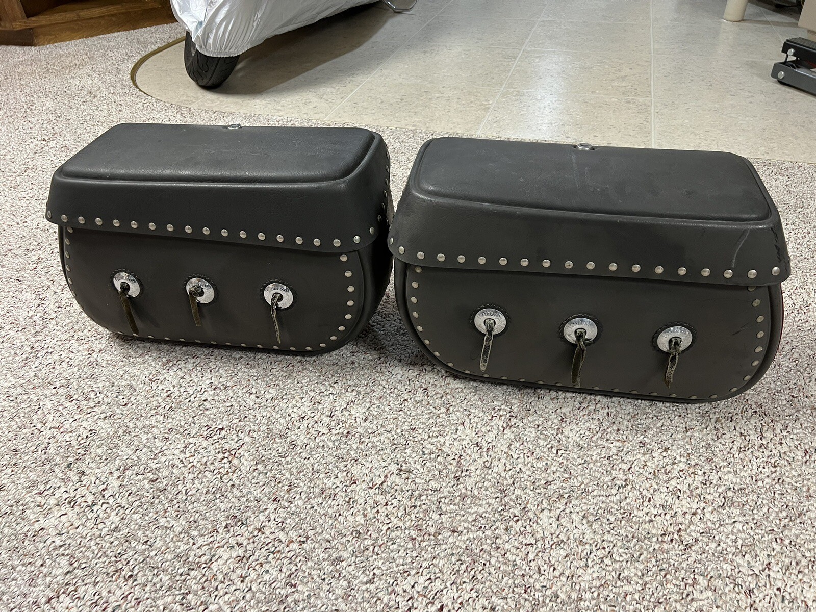 Honda Valkyrie LeatherLyke Saddlebags eBay