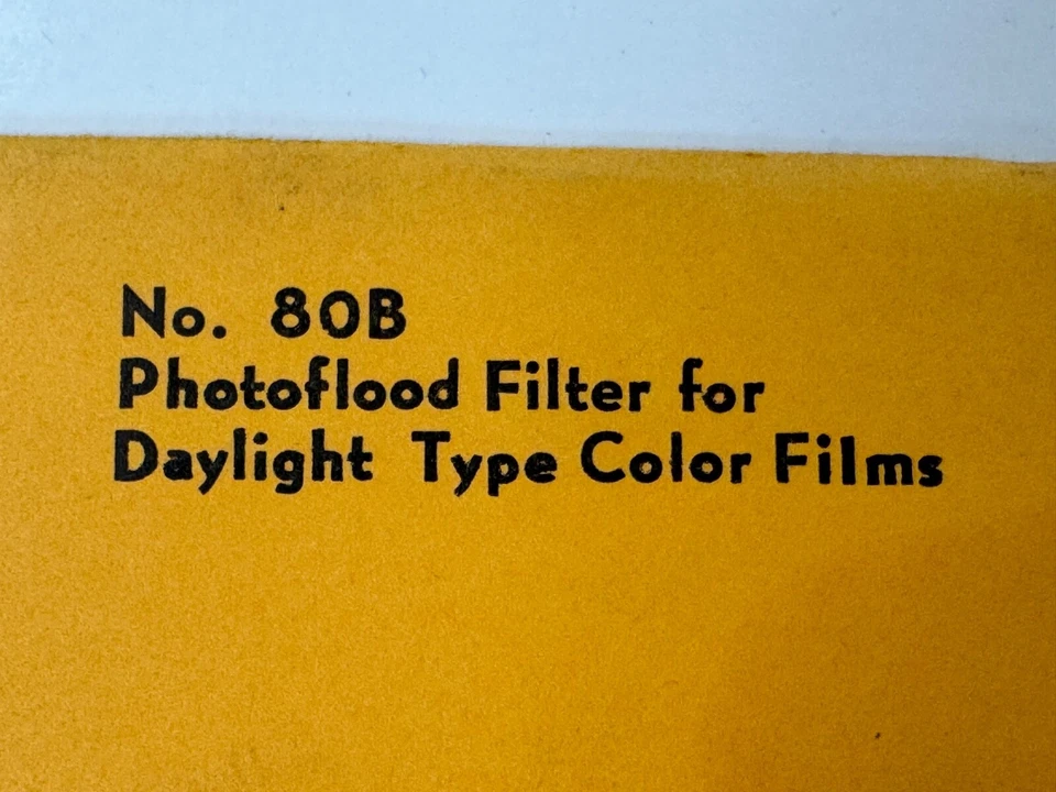 Kodak Wratten 80B Gelatin Filter 149-8880  125x125mm 5x5" Square - NEW Sealed - Image 3 of 4