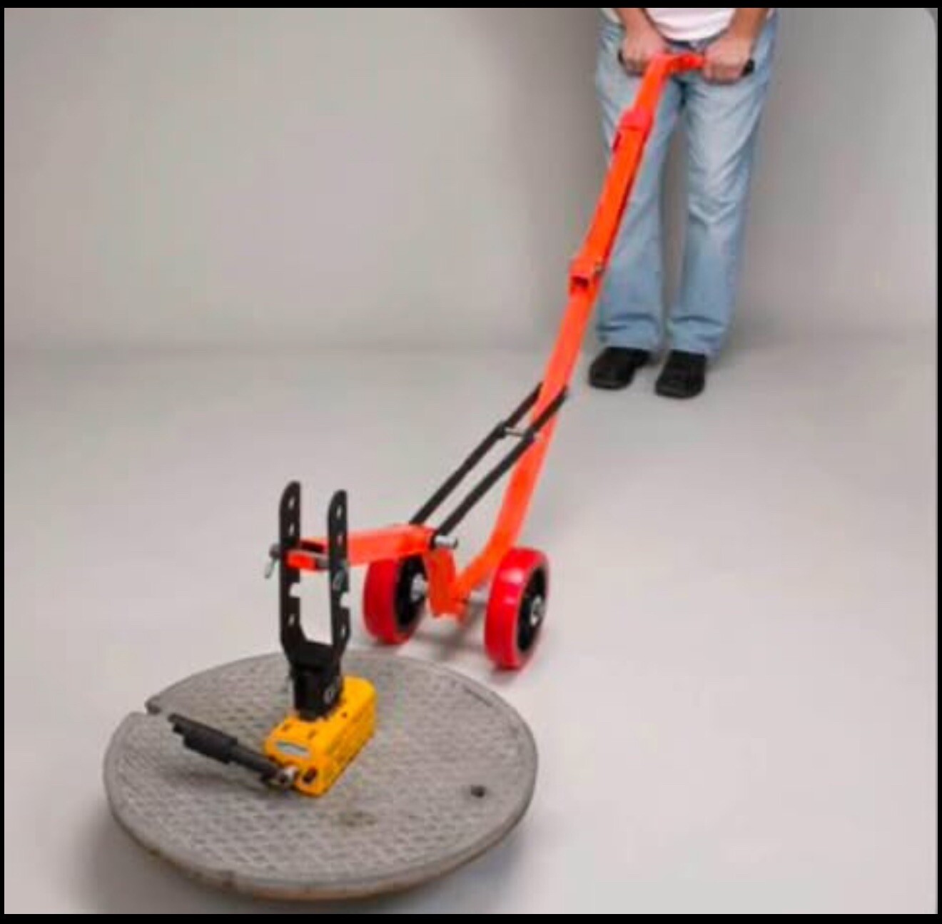 Allegro Industries 9401-25 Magnetic Lid Lifter Steel Dolly  Magnetic Lift