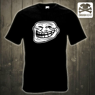 TROLLFACE MEME | TROLL FACE | KULT | RAGE | FUN SHIRT | S-5XL