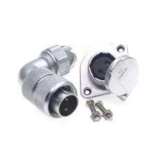 WF16 2  10Pin Waterproof Connector, Angle Plug Flange Panel IP67 LED Plug WEIPU