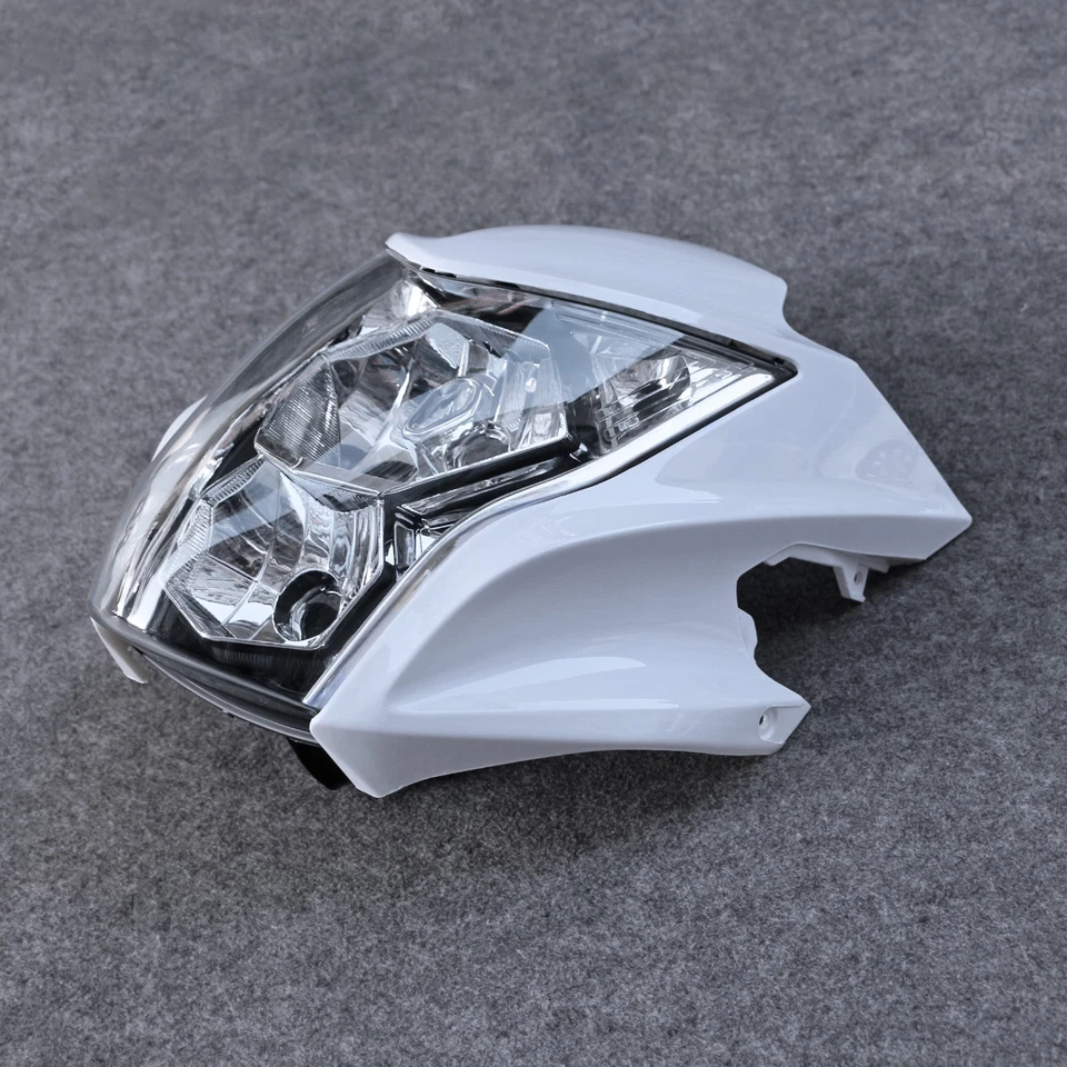 Conjunto de faros de motocicleta + ajuste de carenado para Kawasaki ER-6N 2012-2016 15 blanco Foto 2 de 3
