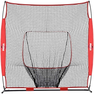 8x8Ft Baseball Softball Batting Net Practice Pitching Netting Training Aid w/Bag | eBay
