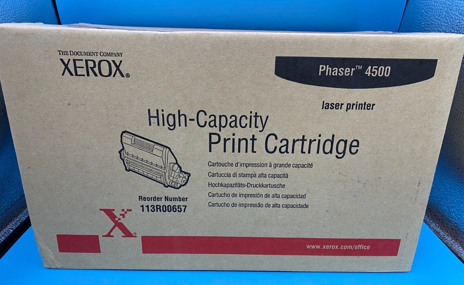 Xerox Toner Cartridge Phaser 4500 113R00657 High Capacity Black Genuine