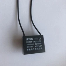 450V 3.5UF CBB61 Ceiling Fan Motor Running Capacitor 2 Wire 50/60 Hz