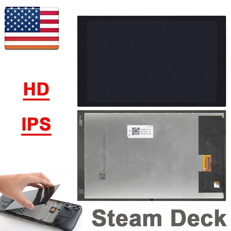 OEM HD IPS LCD Display Touch Screen Assembly Replacement For Valve Steam Deck