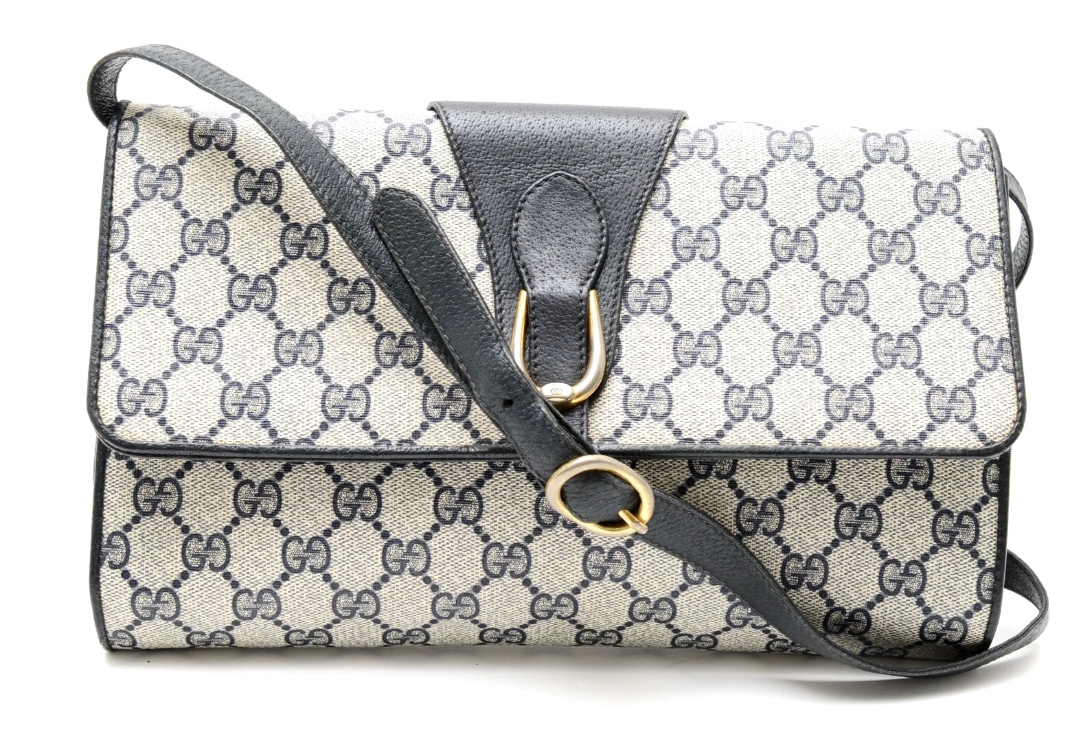 Sac à main bandoulière vintage GUCCI [Rang AB] GG Supreme en cuir authentique