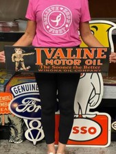 Antique Vintage Old Style Ivaline Oil Winona Oil Company Made USA