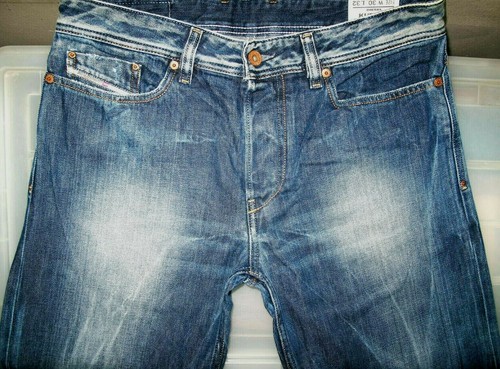 HOT Men's DIESEL KURREN 8TA RELAXED STRAIGHT DARK Denim Jeans 30 x32 (Fit 31x33) - Picture 5 of 12