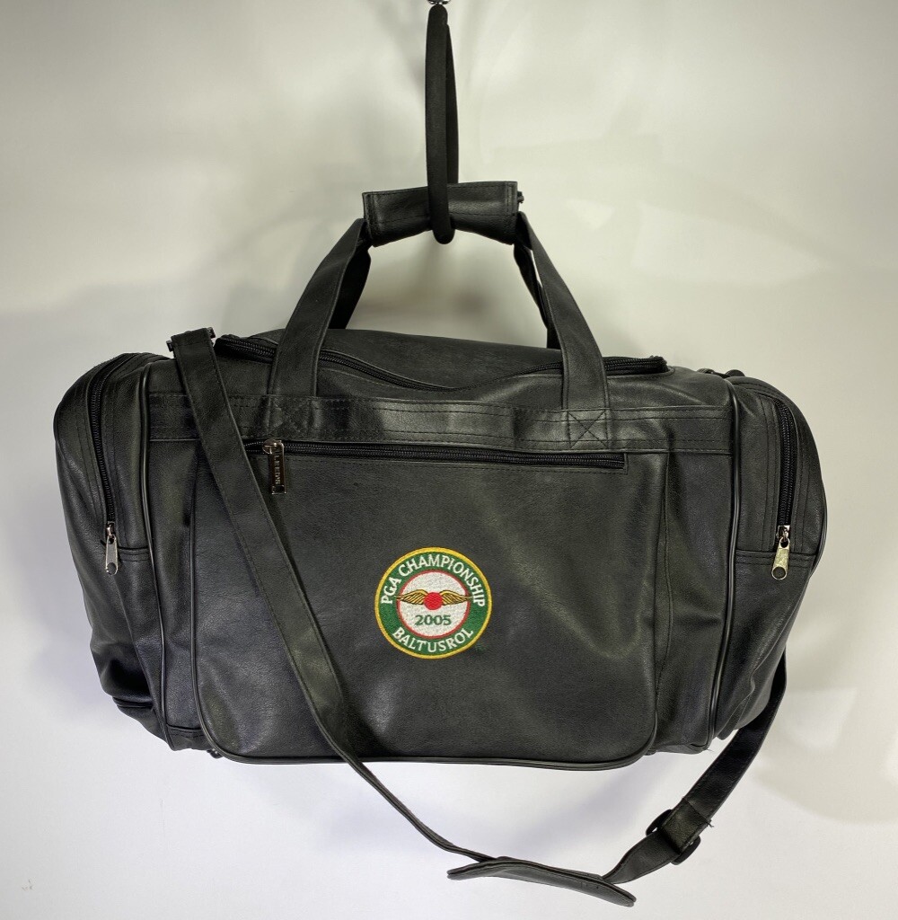PGA Championship 2005 BALTUSROL Leather LEED'S Duffel… Gem