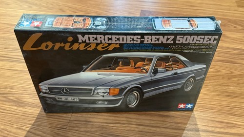 New Sealed Vintage 1983 Tamiya Mercedes-Benz 500 SEC Lorinser 2437 Kit 1:24