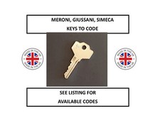 MERONI, GIUSSANI, SIMECA KEYS CUT TO CODES G3001 - G3480 BUY 2 GET A 3RD FREE