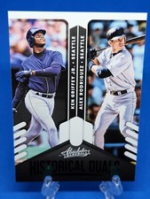2022 Absolute Ken Griffey Jr Alex Rodriguez Historical Duals Green Foil #HD-KA