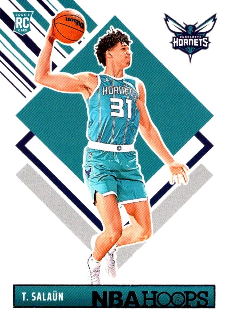 2024-25 Panini NBA Hoops Tribute RC #292 Tidjane Salaun - Charlotte Hornets