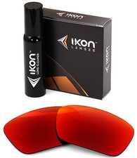 Polarized IKON Iridium Replacement Lenses For Oakley Fuel Cell Sunglasses  Red