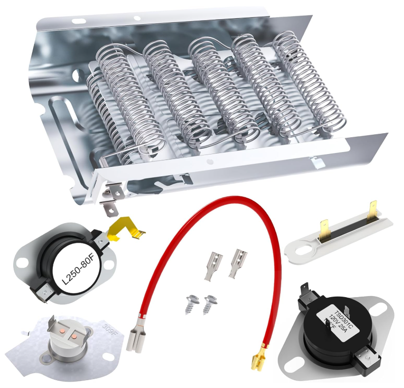 Whirlpool Kenmore Cabrio Dryer Heating Element Kit W10724237 279838 Replacement