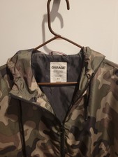 Garage Brand Camo Full Zip Ladies Size Petite/small