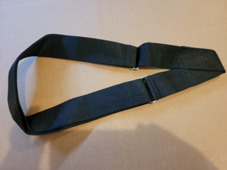 Black Single Web Belt Sling Adjustable Color Guard Parade Flagpole ...