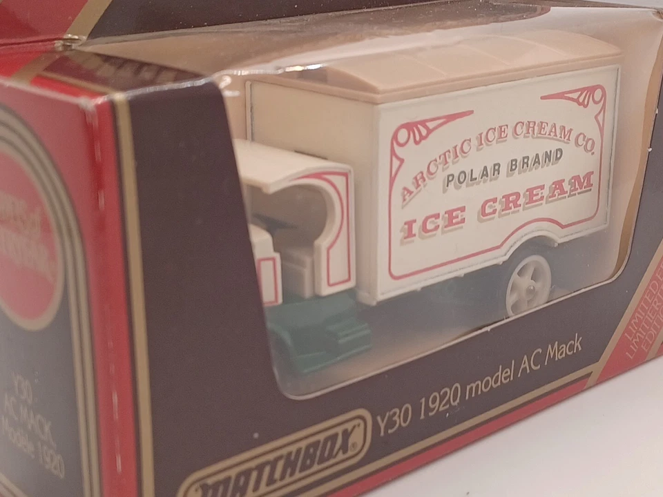1920 MODEL AC MACK ICE CREAM MATCHBOX MODELS OF YESTERYEAR Y30 MACAU OVP BOX - Bild 3 von 4