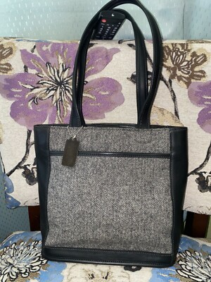 Coach Vintage Bleecker Tweed Bucket | Style 6127 | Black and Grey