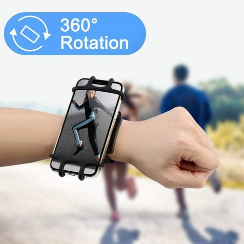 Bransoletka sportowa do ćwiczeń Opaska na nadgarstek 360 Obrotowa siłownia Bieganie Jogging Uchwyt na telefon - Zdjęcie 9 z 12