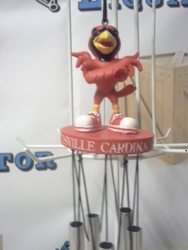 University of Louisville Cardinals Licensed NCAA Collegiate Wind Chime UL Team - Picture 2 of 6