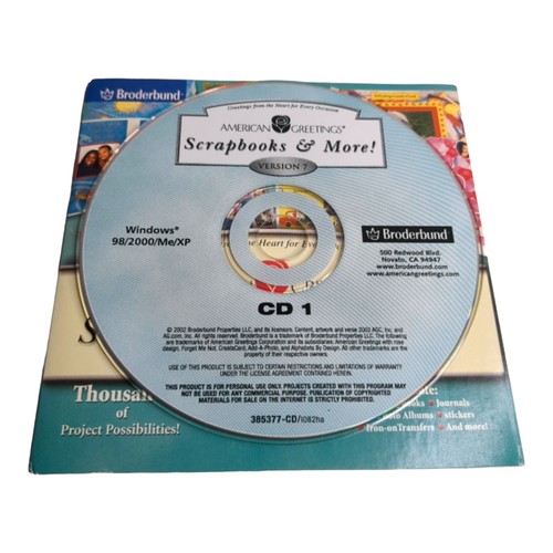 American Greetings Scrapbooks & More CD Version 7 Photo Edition 2002 - Picture 7 of 8