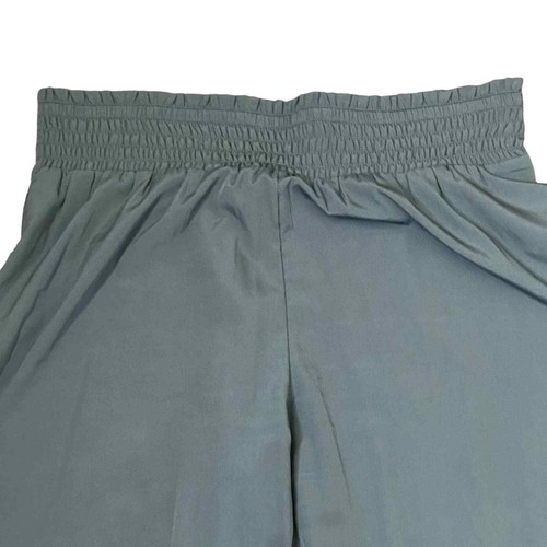 Aerie Pull On Cropped Pants Size Large Gray Polyester Womens Elastic Waist 30X25 - Picture 2 of 5