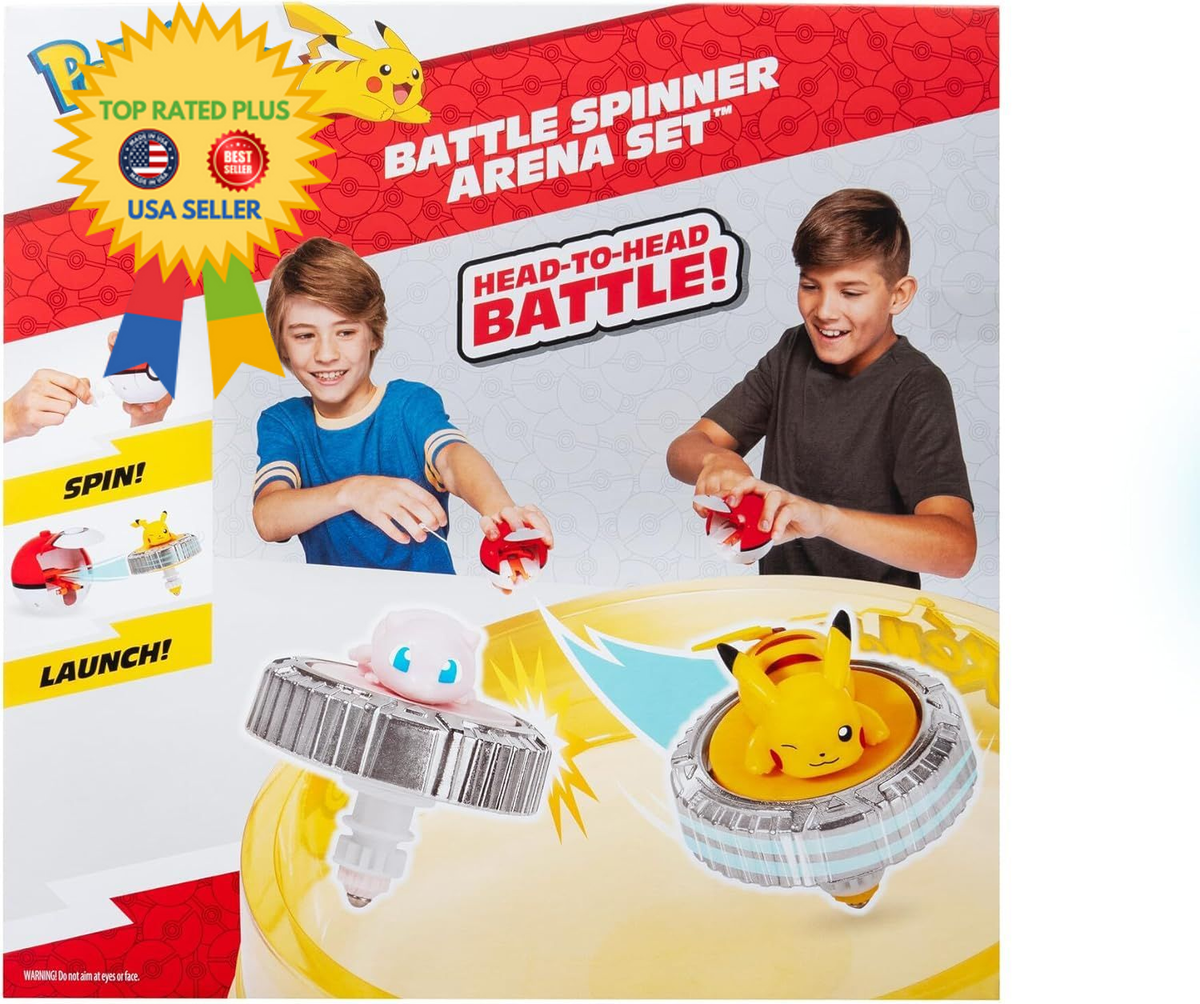 Pokémon Battle Spinner Arena Set - Two Spinners with Poké