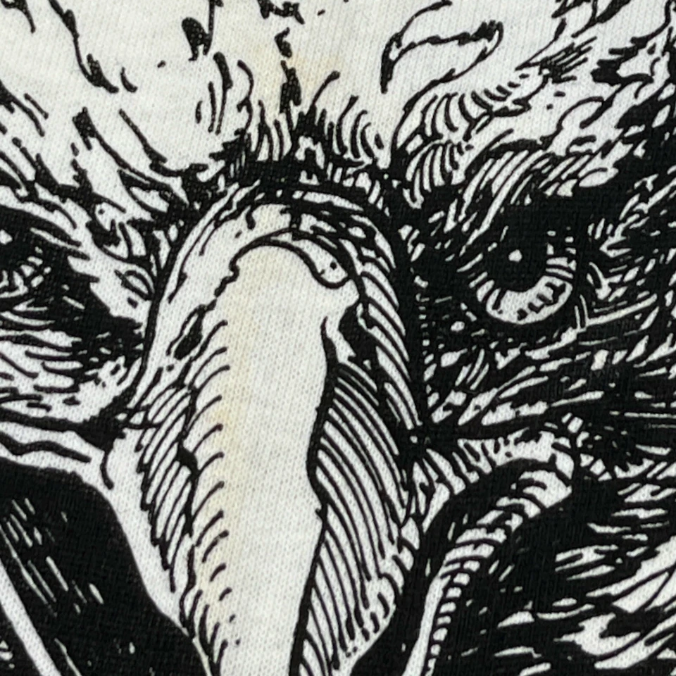 Vintage 90s All Over Print Bald Eagle Single Stitch T-shirt Made n the USA SZ XL - Image 4 of 4