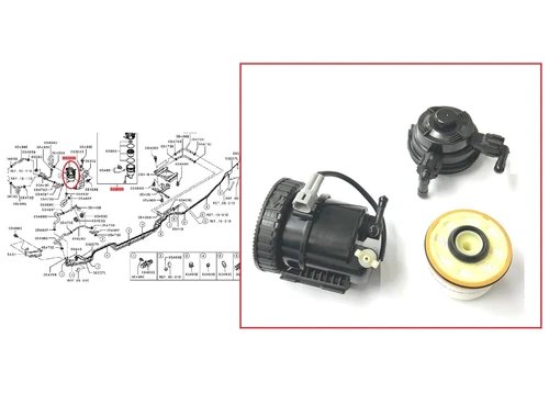 For ISUZU D-MAX PICK UP TFS87 1.9 D  FUEL FILTER, PRIMER & HOUSING ASY 12/2016+