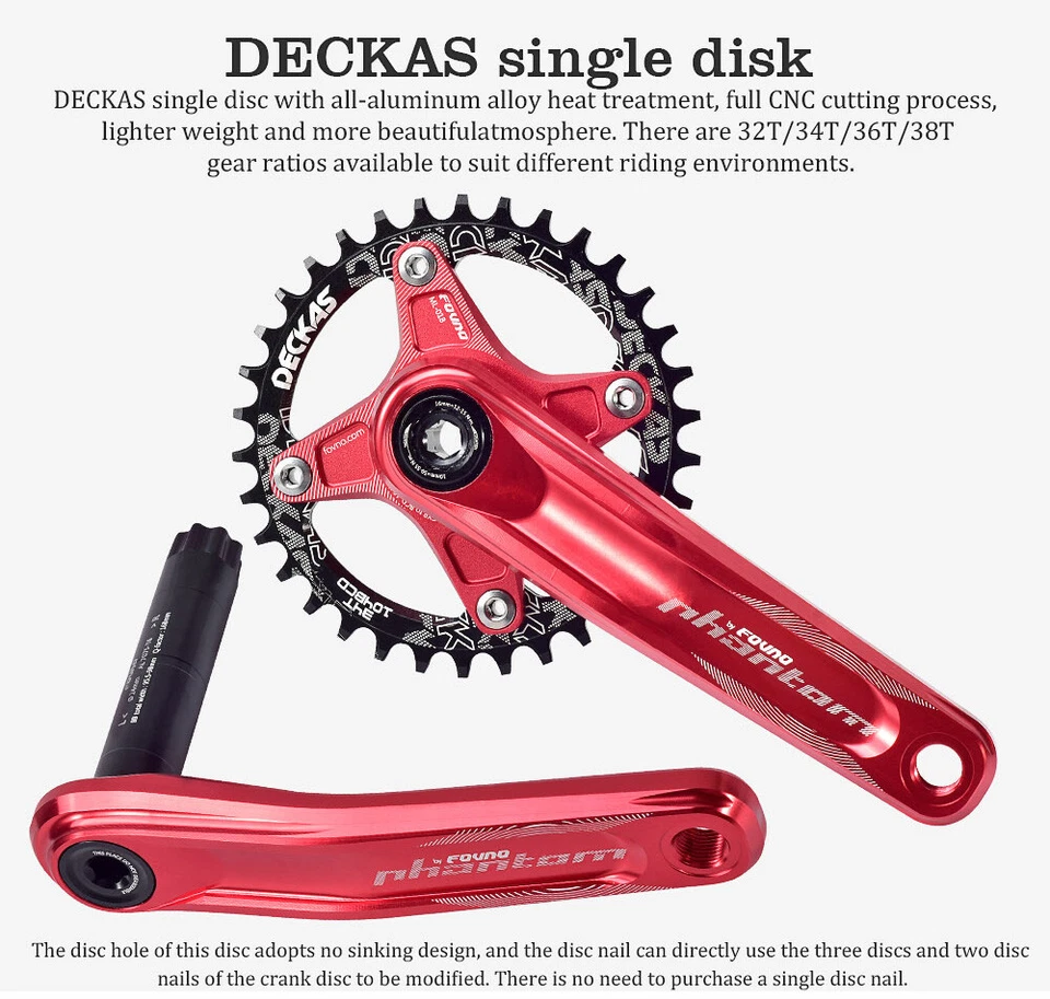 Bicicleta de montaña MTB 104BCD redondo ovalado estrecho ancho plato 32T 34T 36T 38T Foto 4 de 4