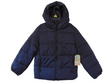 NEW ThereAbouts Black Hooded Jacket Little Kids Size XXS - 4-5 Puffer Jacket