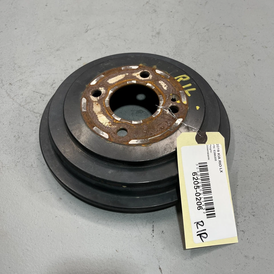 2018-2023 KIA RIO ЗАДНИЙ ПРАВЫЙ ИЛИ ЛЕВЫЙ ТОРМОЗНОЙ БАРАБАН 205,2 мм -33 тыс. миль - от оригинального производителя - Изображение 2 из 4