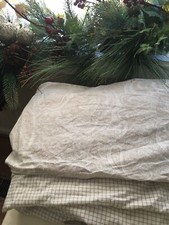 LAUREN RALPH LAUREN Full/Queen Duvet Paisley/Plaid Brown Beige reversible Ivory
