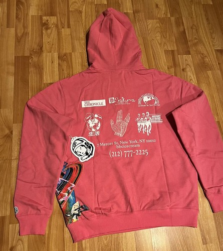 NEW MEN'S M BBC BILLIONAIRE BOYS CLUB HEALTH HOODIE IN FRUIT DOVE - Picture 4 of 8