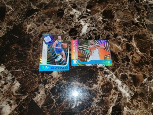 2020-21 Panini Illustrations Basketball Steph Curry Amazing Kevin Durant stars! - Picture 1 of 2