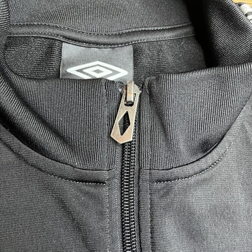 Umbro Youth Boys Warm Up Full Zip Soccer Black Track Jacket Active Large 16/18 - Picture 6 of 12