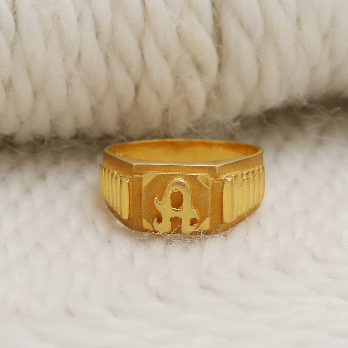 20k Yellow Gold Ring, 20k Fine Gold Handmade Ring for unisex or