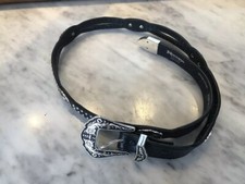 Nocona Belt Co. Western Black Genuine Leather Belt Size 34